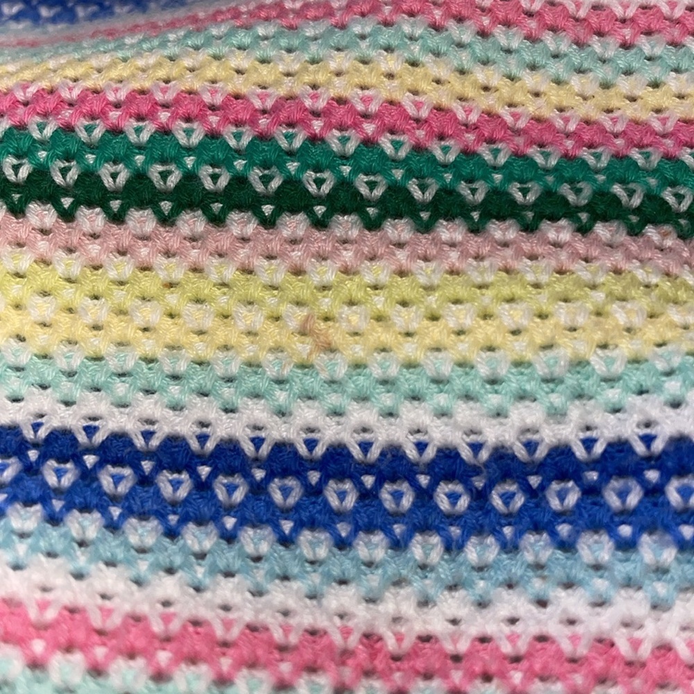 Talbots size M multi color sweater cotton/rayon blend lightweight. K - Picture 7 of 8